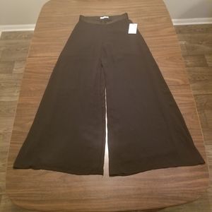 Bailey 44 Chiffon Wide Leg Pants Women's Size XS Black Lightweight Sheer